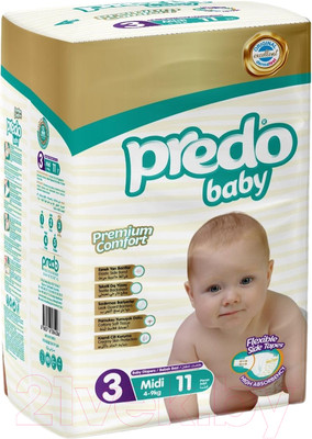 Подгузники детские Predo Baby №3 4-9 кг (11шт)