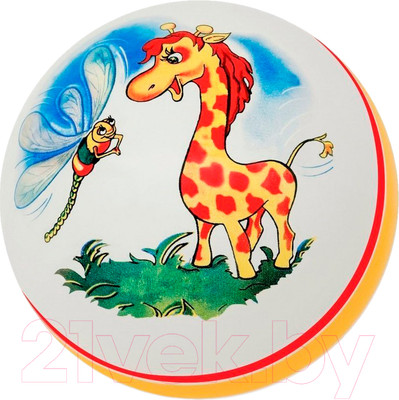 Мяч детский Чебоксарский Завод Жираф / Р1-200 (желтый/красный)