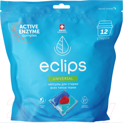 Капсулы для стирки ECLIPS Universal (12шт)