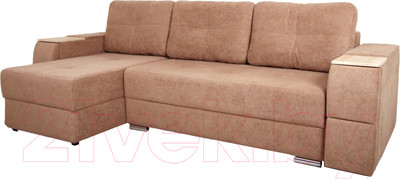 Диван угловой DiArt Бруклин левый (велюр Palermo Almond)