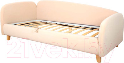 Кровать-тахта DiArt Альба 1.2 левая (велюр Магия 3)