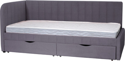 Кровать-тахта DiArt София левая (велюр Магия 88)