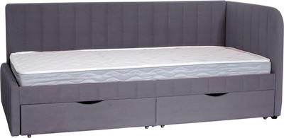 Кровать-тахта DiArt София правая (велюр Магия 88)