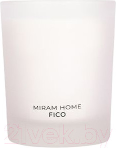 Свеча Мирам Коричневый сахар и инжир Fico / 4012127 (200г)
