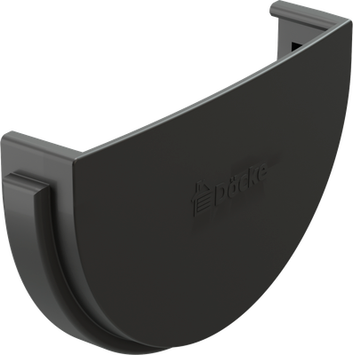 Заглушка желоба Docke Dacha 120мм / PVAG-1045 (серый)