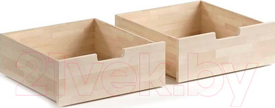 Ящик под кровать Домаклево Пони 70x140 (натуральный)