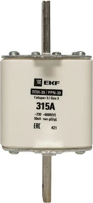 Предохранитель плавкий EKF PROxima fus-39/630/315