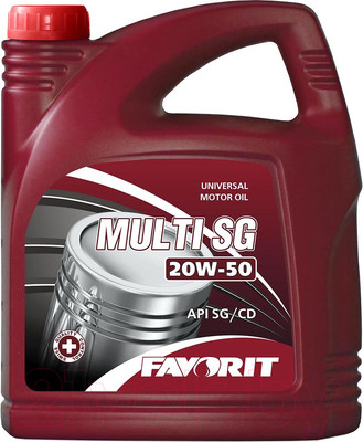 Моторное масло Favorit Multi SG 20W50 API SG/CD / FV3401-5 (5л)
