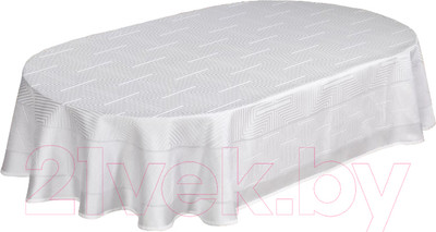 Скатерть DO&CO Yildiz 160x220 / 11975 (белый)