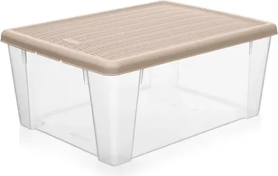 Контейнер для хранения Эльфпласт Elegance / ЕР625 (9л, бежевый)