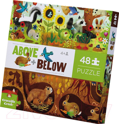 Пазл Crocodile Creek Над и под - В лесу / 76002