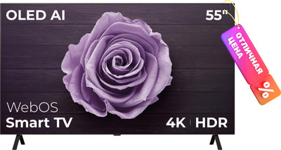 Телевизор LG 55" OLED AI B4 OLED55B4RLA (OLED)