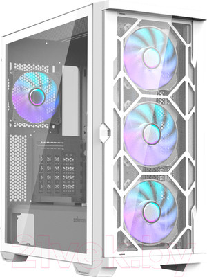 Корпус для компьютера Zalman Z10 Duo (без БП, белый)