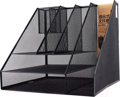 Органайзер настольный Deli 9832 (черный)