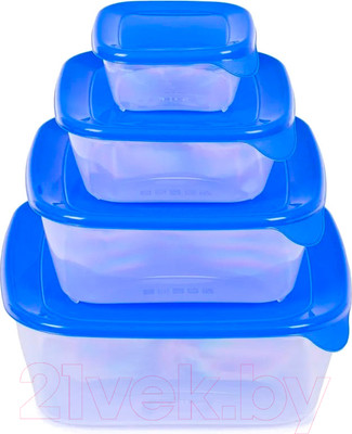 Набор контейнеров Curver Fresh&Go / 08927-139-00 (4шт, синий)