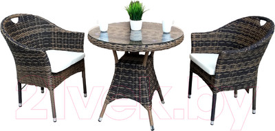 Комплект садовой мебели ForGarden Geneva Lux 2/Geneva Lux 80 / BN10912