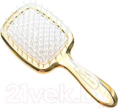 Расческа-массажер Janeke Superbrush Small AUSP235 BIA (золотистый/белый)