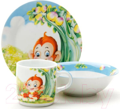 Набор столовой посуды Loraine Обезьянка 25601