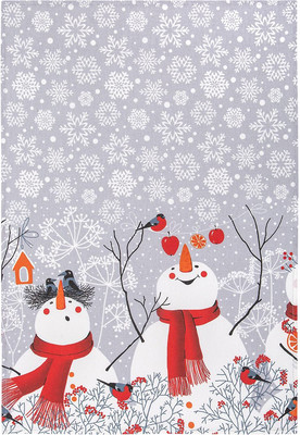 Полотенце АртПостель Снеговики из рогожки (50x70)