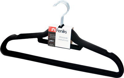 Набор пластиковых вешалок-плечиков Feniks FN062 (5шт, черный)