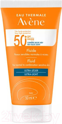 Крем солнцезащитный Avene Eau Thermale SPF 50+ флюид (50мл)