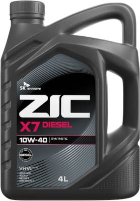 Моторное масло ZIC X7 Diesel 10W40 / 162607 (4л)