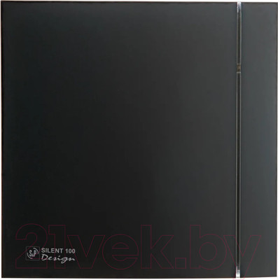 Вентилятор накладной Soler&Palau Silent-100 CHZ Matt Black Design / 5210402300-011000