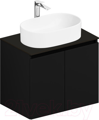 Тумба под умывальник ЗОВ Монови 80 / M80LG0LG-LDSPG (подвесная/антрацит)