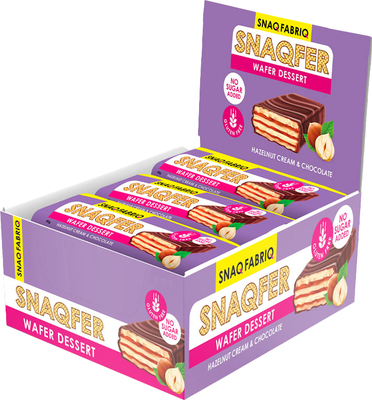 Набор протеиновых батончиков Snaq Fabriq Фундучный крем и бельгийский шоколад (20x45г)