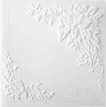 Потолочная плита SOLID С2068 из экструдированного пенополистирола (500x500, уп. 8шт, белый)