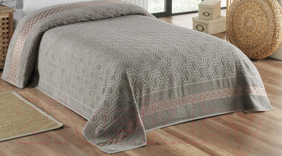 Простыня METEOR Azor A231 160x220 / 12196 (серый/коричневый)