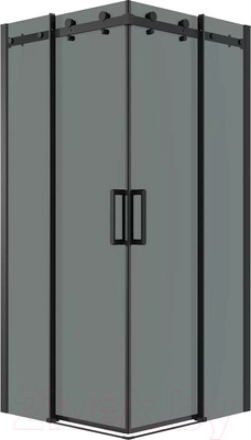 Душевой уголок Grossman Classic 80x80x195 / 300.K33.04.8080.21.10 (черный матовый/тонированное стекло)