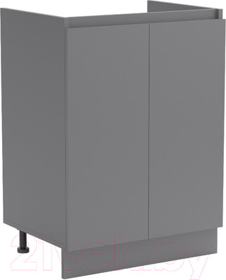 Шкаф под мойку Артём-Мебель Мэри 600мм СН-114.212 (серый графит)