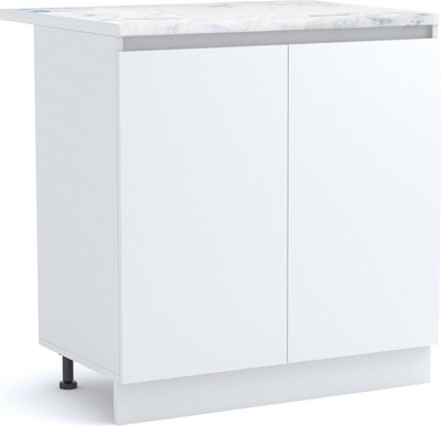 Шкаф-стол кухонный Артём-Мебель Мэри 800мм СН-114.231 (белый)