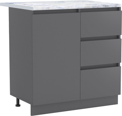 Шкаф-стол кухонный Артём-Мебель Мэри 800мм СН-114.232-р (серый графит)