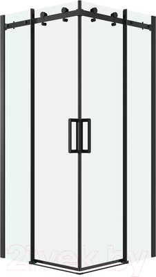 Душевой уголок Grossman Classic 80x80x195 / 300.K33.04.8080.21.00 (черный матовый/прозрачное стекло)
