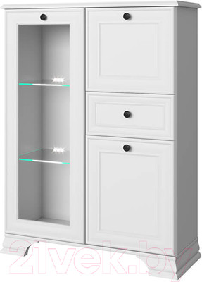 Тумба Anrex Tiffany 1V2D1S (белый)