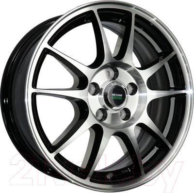 Литой диск Megami MGM-5 15x6" 4x114.3мм DIA 67.1мм ET 40мм BKF