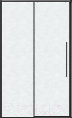 Душевая дверь Grossman Galaxy 130x195 / 100.K33.01.130.21.02 (черный матовый/шиншилла стекло)