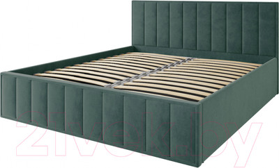 Двуспальная кровать ДСВ Лана 1.8 с подъемным механизмом (зеленый софт)