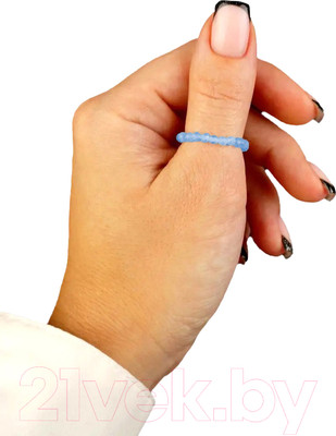 Кольцо Wolves Кошачий глаз 5344 (р.19-20, голубой)