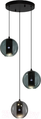 Люстра Евросвет 50258/3 LED (дымчатый/бирюзовый)