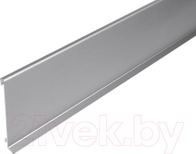 Плинтус Русский Профиль SSZ-60мм (2.5м, серебристый, крепеж 5шт)
