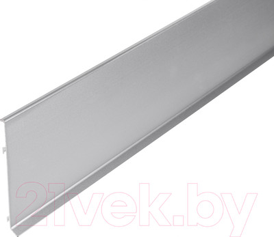 Плинтус Русский Профиль SSZ-80мм (2.5м, серебристый, крепеж 5шт)