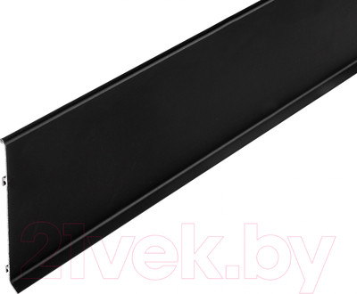 Плинтус Русский Профиль SSZ-80мм (2.5м, черный, крепеж 5шт)