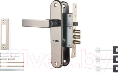 Замок врезной Border 76705-ЗВ9-8/13 (черный жемчуг)