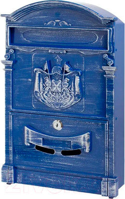 Почтовый ящик Аллюр №4010В (антик синий)