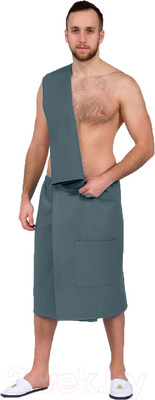 Килт для бани АртПостель Мужской (серый)