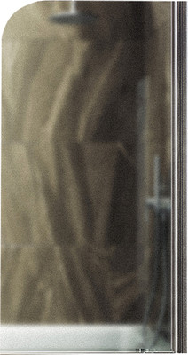 Стеклянная шторка для ванны MaybahGlass MGV-620-5 (сатин стекло/хром матовый)