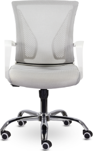 Кресло офисное UTFC Энжел СН-800 (TW-71/Е71-к/серебристый/белый хром)